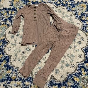 Lou Lou & Company Ribbed Top and Bottoms Set